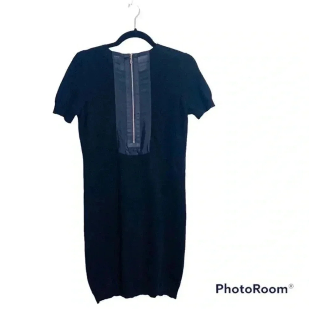 AQUACASHMERE black fitted 100% cashmere dress medium - Picture 2 of 6